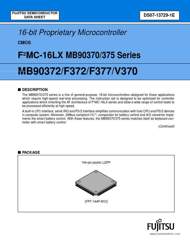 <?=MB90372?> डेटा पत्रक पीडीएफ