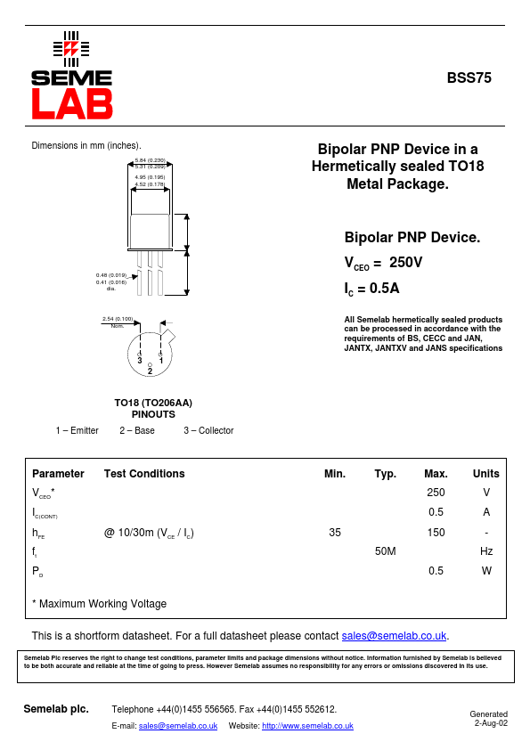 BSS75