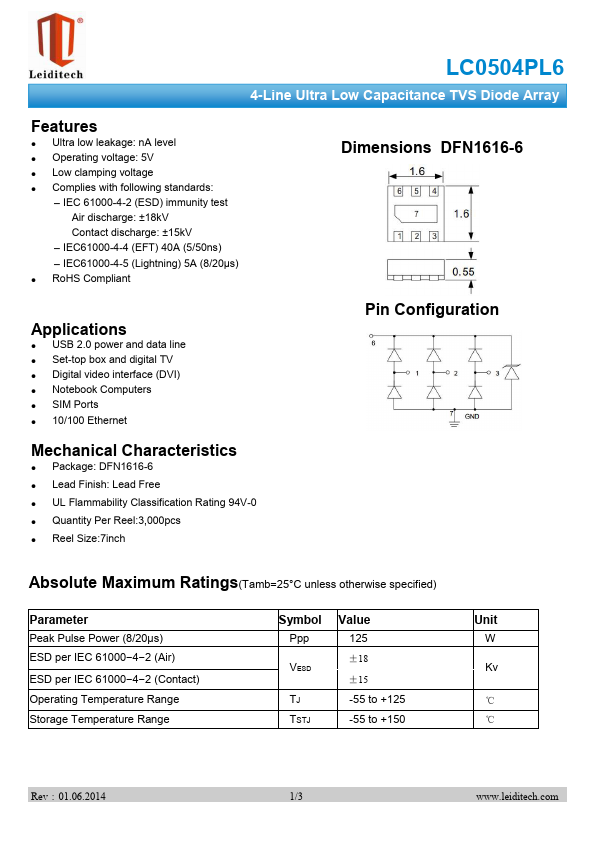 LC0504PL6 Leiditech