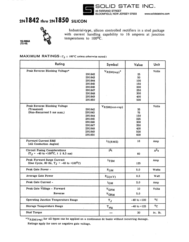 <?=2N1845?> डेटा पत्रक पीडीएफ