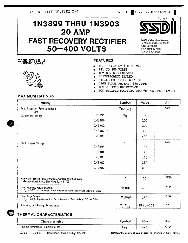 1N3900 SSDI