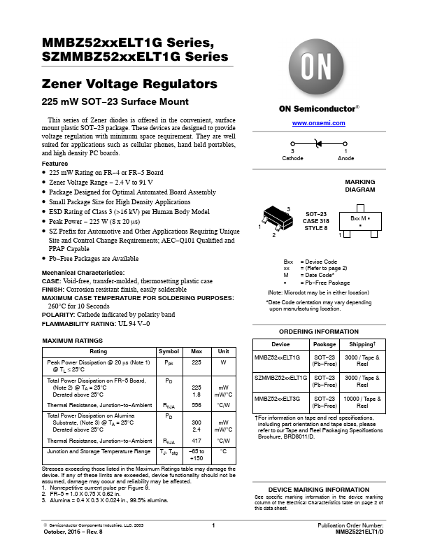 MMBZ5242ELT1G ON Semiconductor