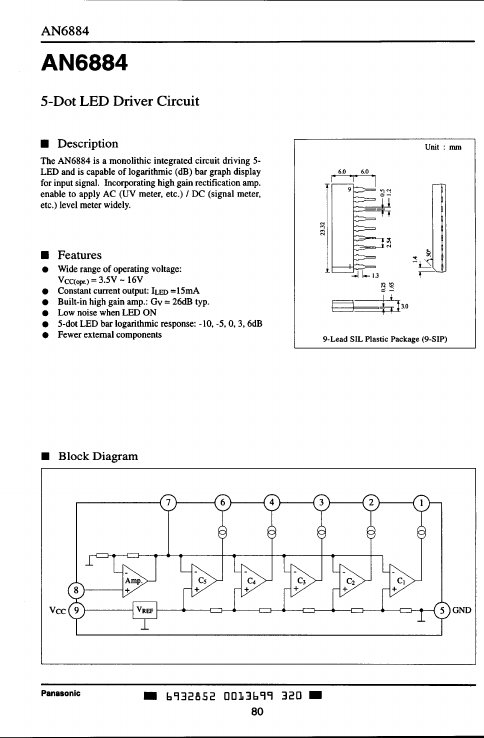 AN6884 Panasonic Semiconductor