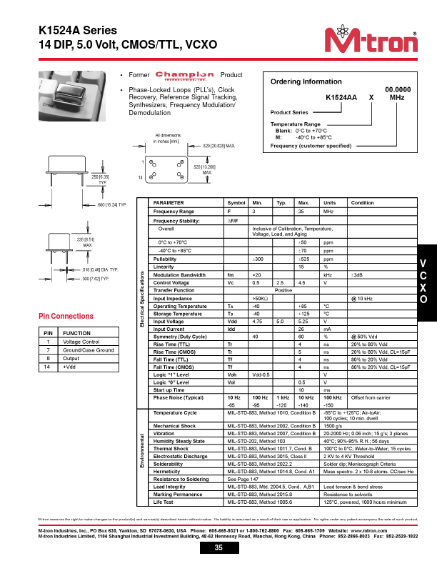 K1524BA M-Tron