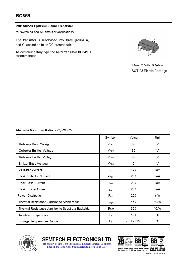 BC859 SEMTECH