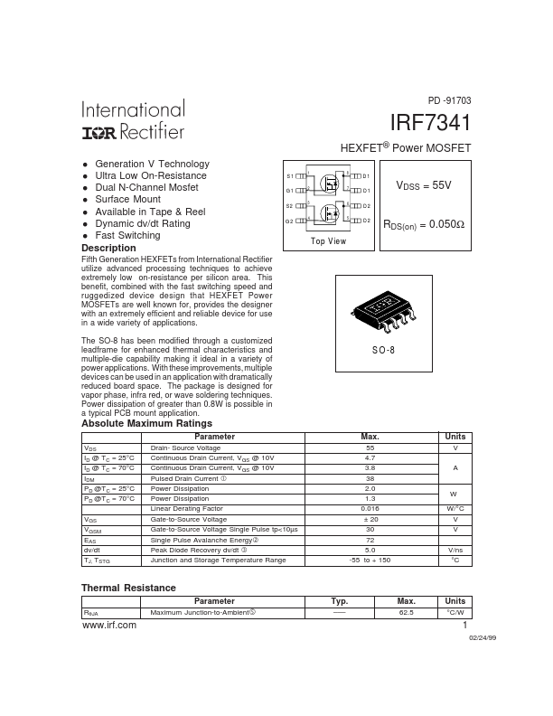 IRF7341 International Rectifier