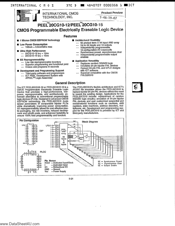 <?=PEEL20CG10-15?> डेटा पत्रक पीडीएफ