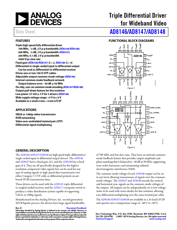 AD8146 Analog Devices