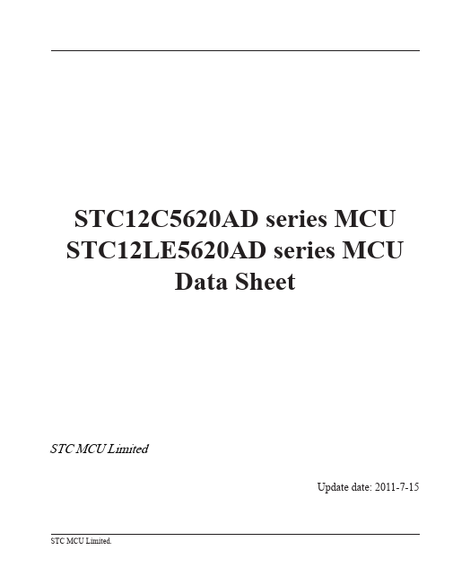 <?=STC12LE5612?> डेटा पत्रक पीडीएफ