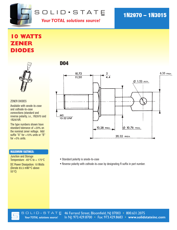 1N2985 Solid State