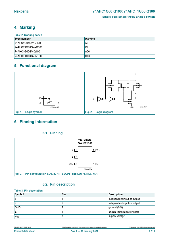 74AHC1G66-Q100