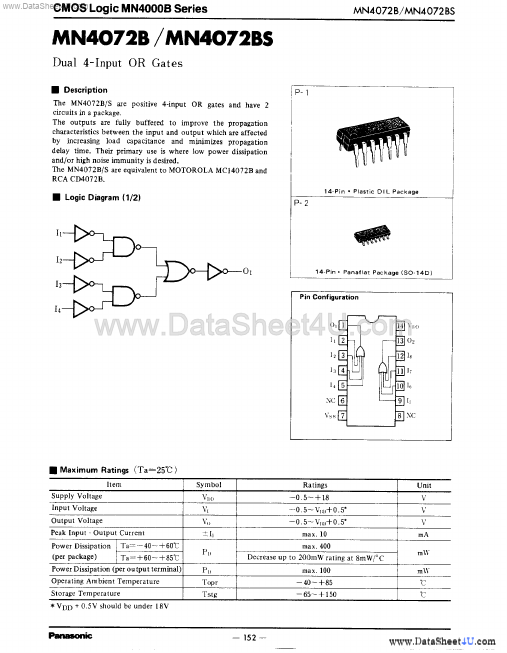 <?=MN4072BS?> डेटा पत्रक पीडीएफ