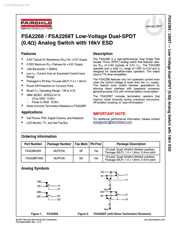 FSA2268 Fairchild Semiconductor