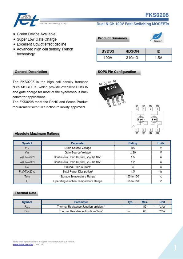 FKS0208 FETek