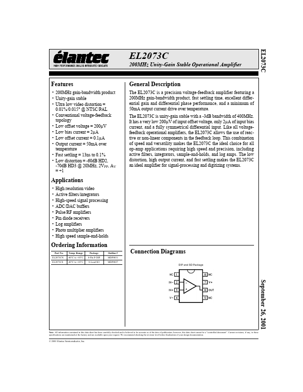 EL2073C Elantec