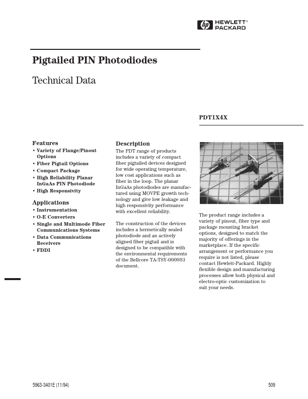 PDT1442-GI-SC Agilent(Hewlett-Packard)