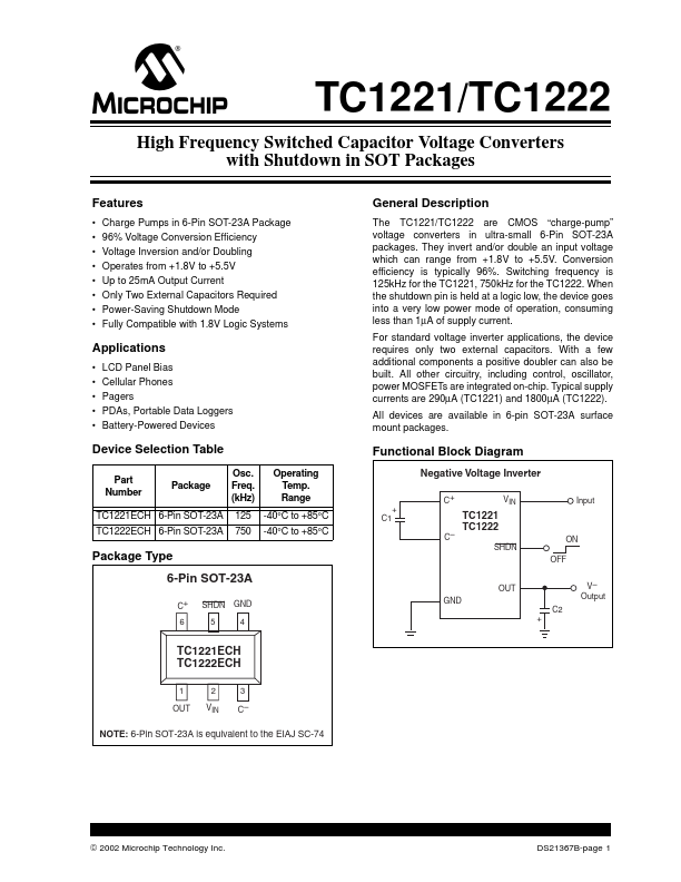 TC1222 Microchip Technology