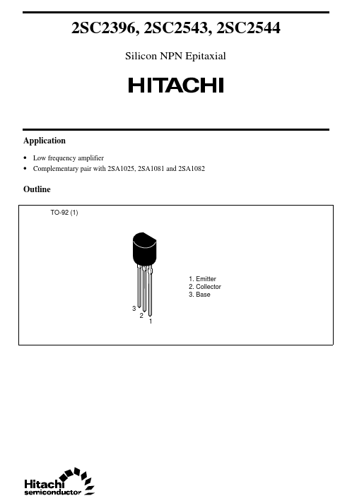 2SC2543 Hitachi Semiconductor