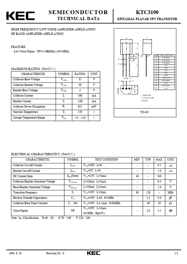 KTC3190 KEC