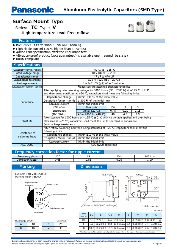 <?=EEETC1E101P?> डेटा पत्रक पीडीएफ