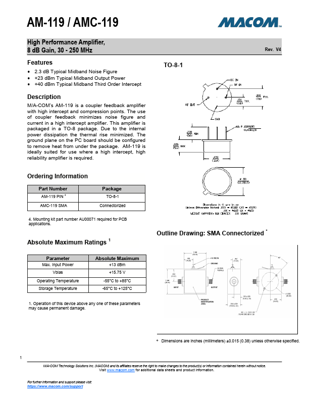 AMC-119 MA-COM