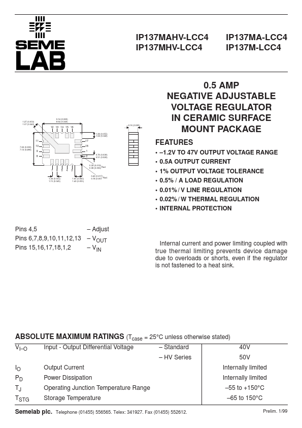 IP137M-LCC4 Seme LAB