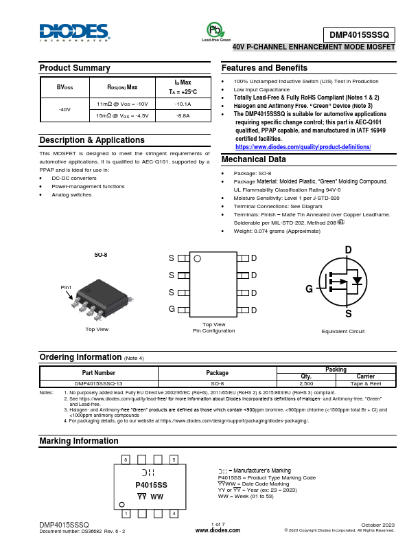 DMP4015SSSQ