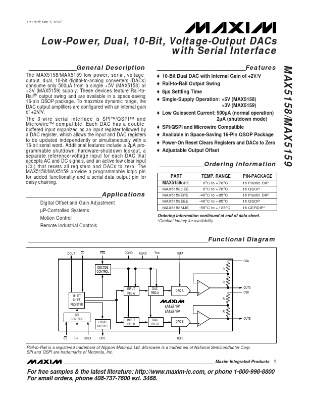 MAX5158 Maxim