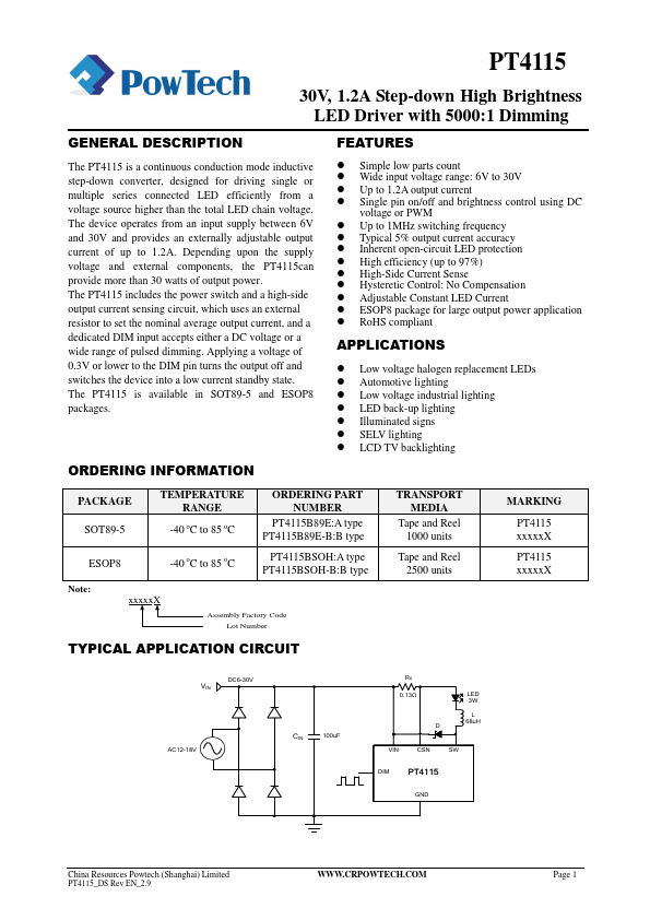 PT4115 PowTech