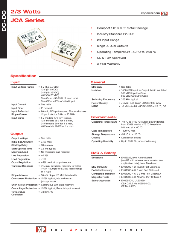 JCA0205S15 XP Power