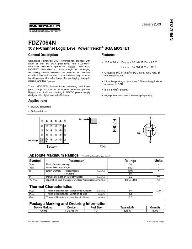 <?=FDZ7064N?> डेटा पत्रक पीडीएफ