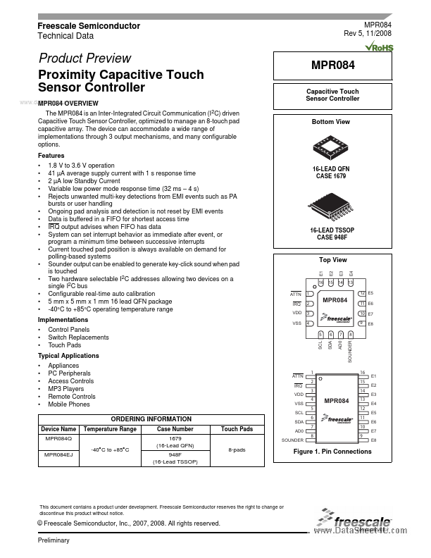 MPR084 Freescale Semiconductor