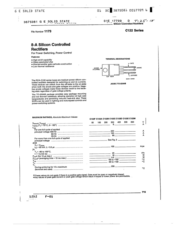 C122M Solid State