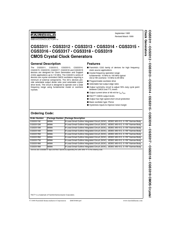 CGS3312 Fairchild Semiconductor