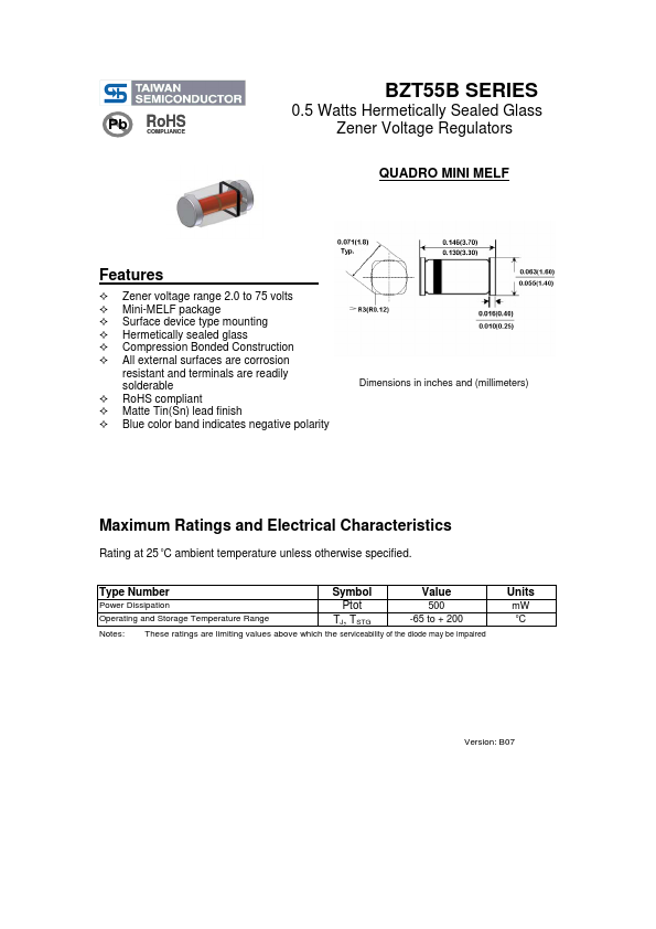 BZT55B5V6 Taiwan Semiconductor