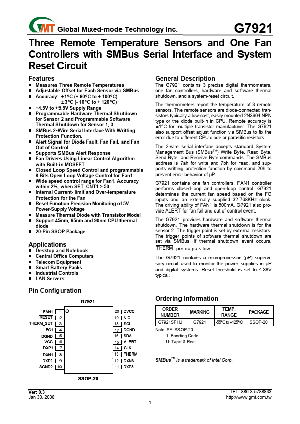 G7921 Global Mixed-mode Technology