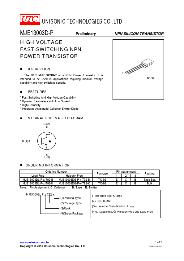 MJE13003D-P