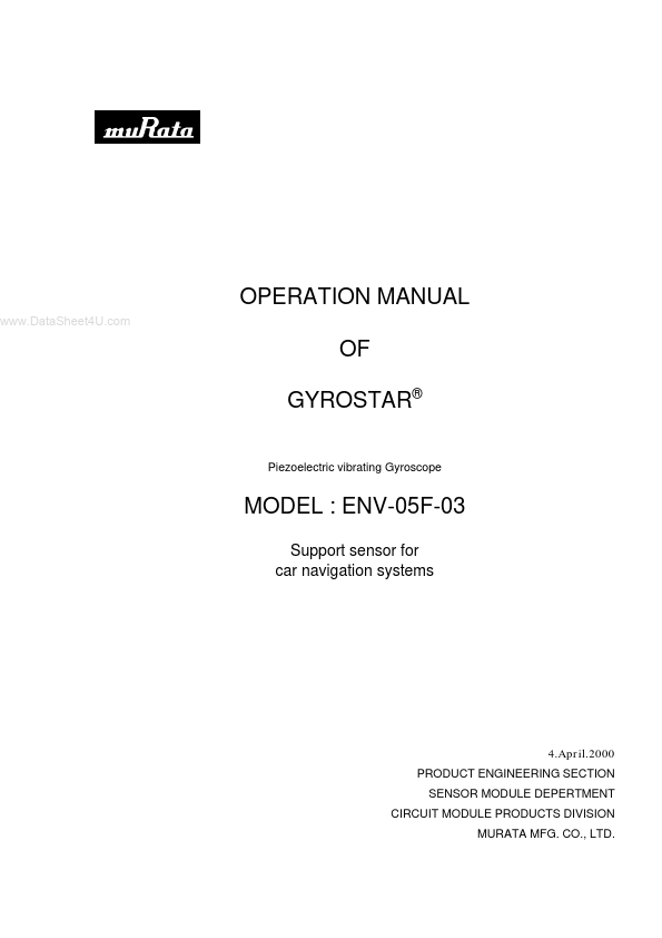 ENV-05F-03 Murata