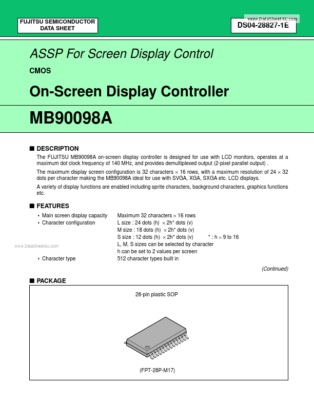 MB90098A Fujitsu Media Devices