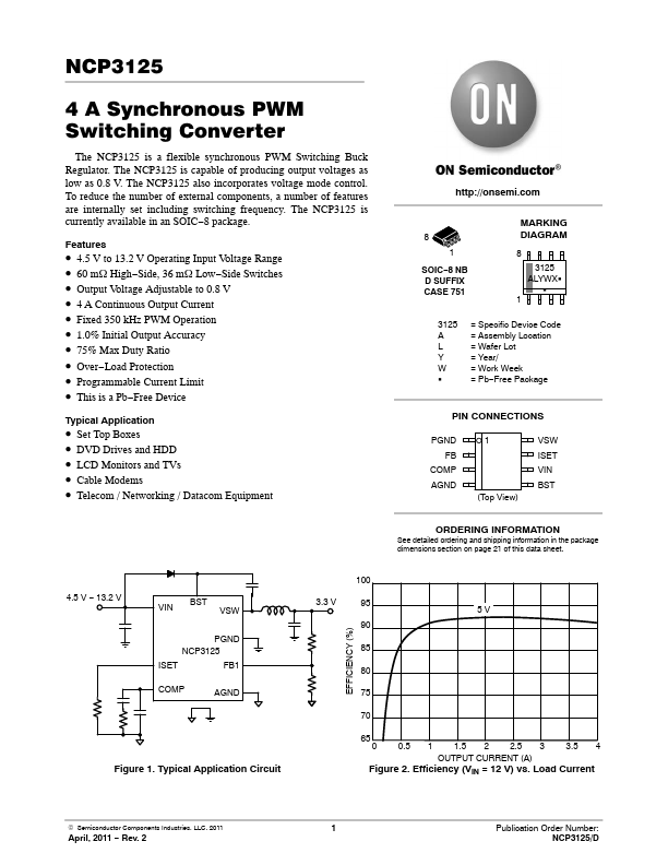 NCP3125 ON Semiconductor