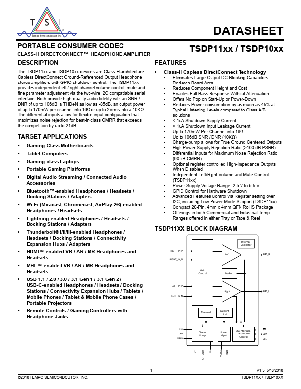 <?=TSDP10XX?> डेटा पत्रक पीडीएफ