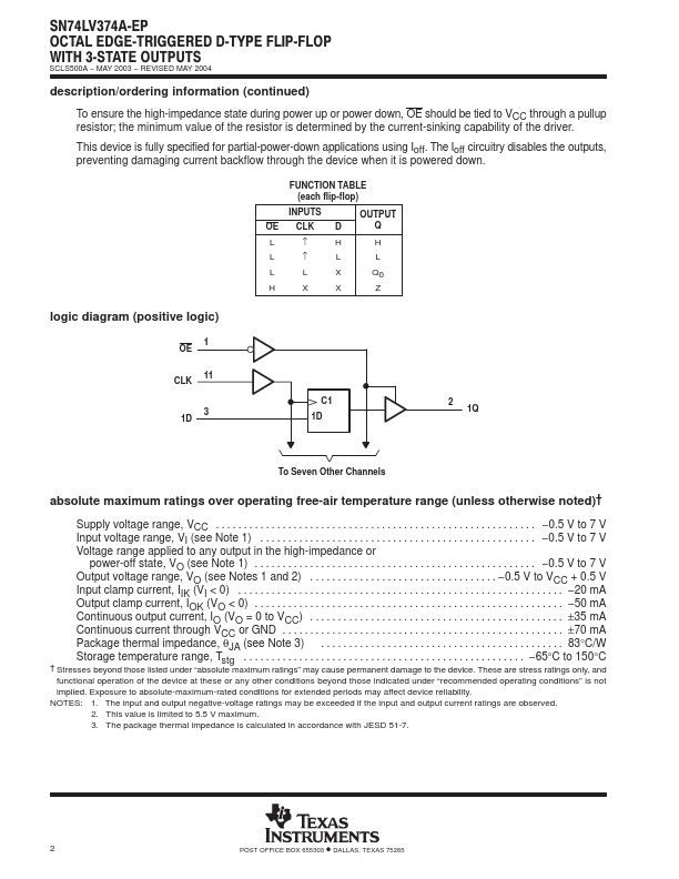 SN74LV374A-EP