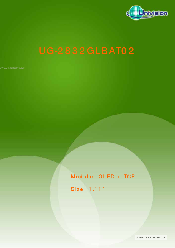 <?=UG-2832GLBAT02?> डेटा पत्रक पीडीएफ