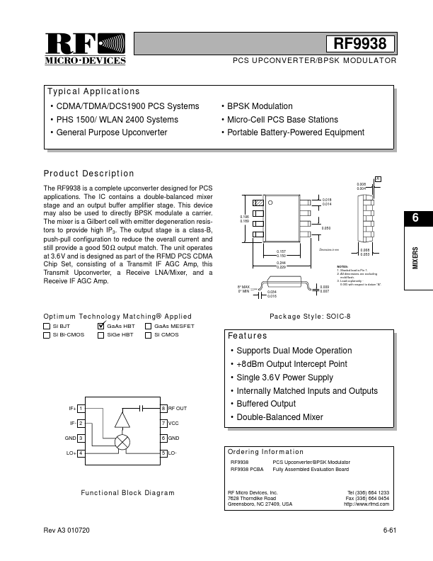 RF9938PCBA