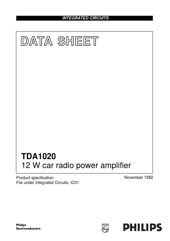 <?=TDA1020?> डेटा पत्रक पीडीएफ