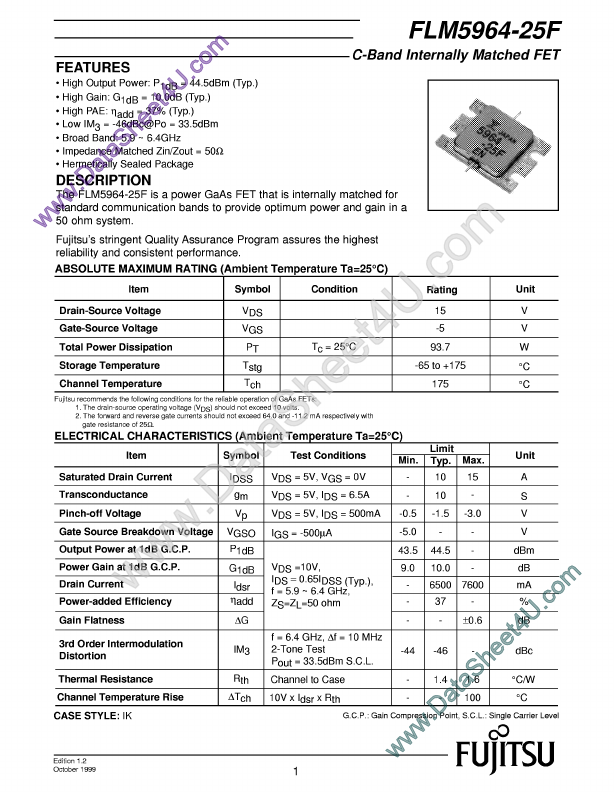 <?=FLM5964-25F?> डेटा पत्रक पीडीएफ