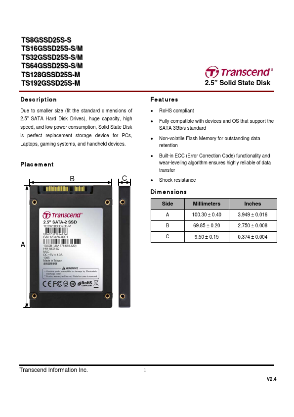 TS32GSSD25S-M