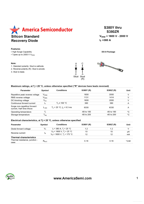 S380Z America Semiconductor