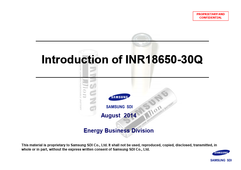 INR18650-30Q Samsung