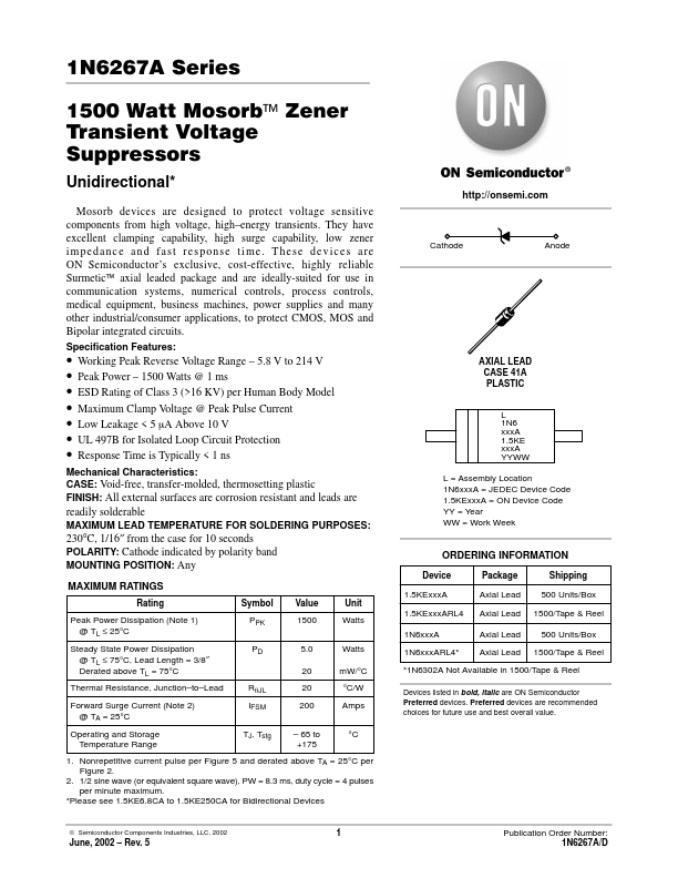 1N6289 ON Semiconductor